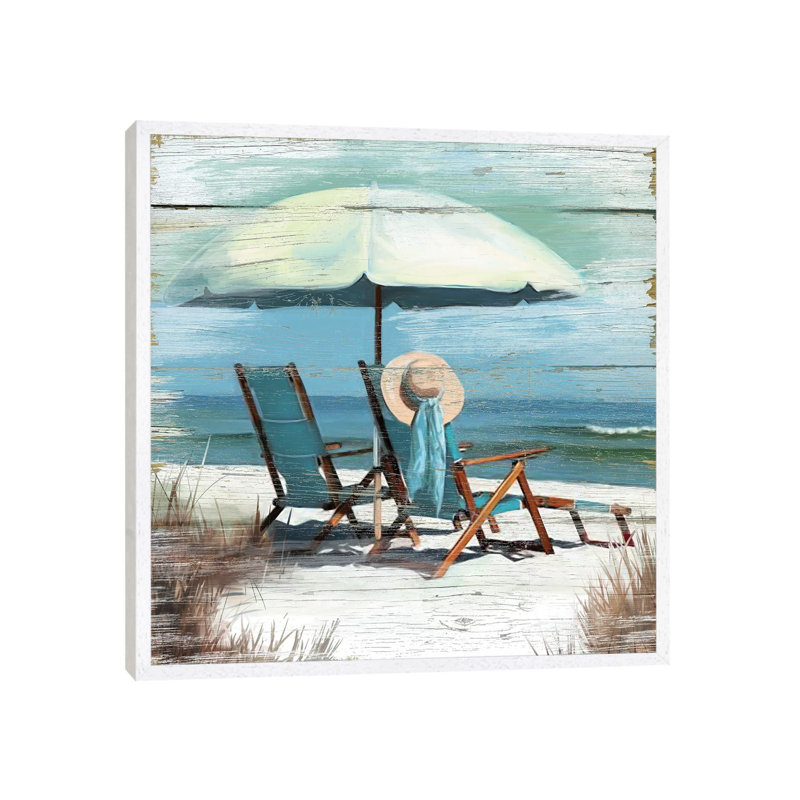 Perfect Spot by Carol Robinson - Print on Canvas, White Framed, 45.72 cm H x 45.72 cm W