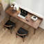 Bureau rectangulaire en bois massif noyer-984886056