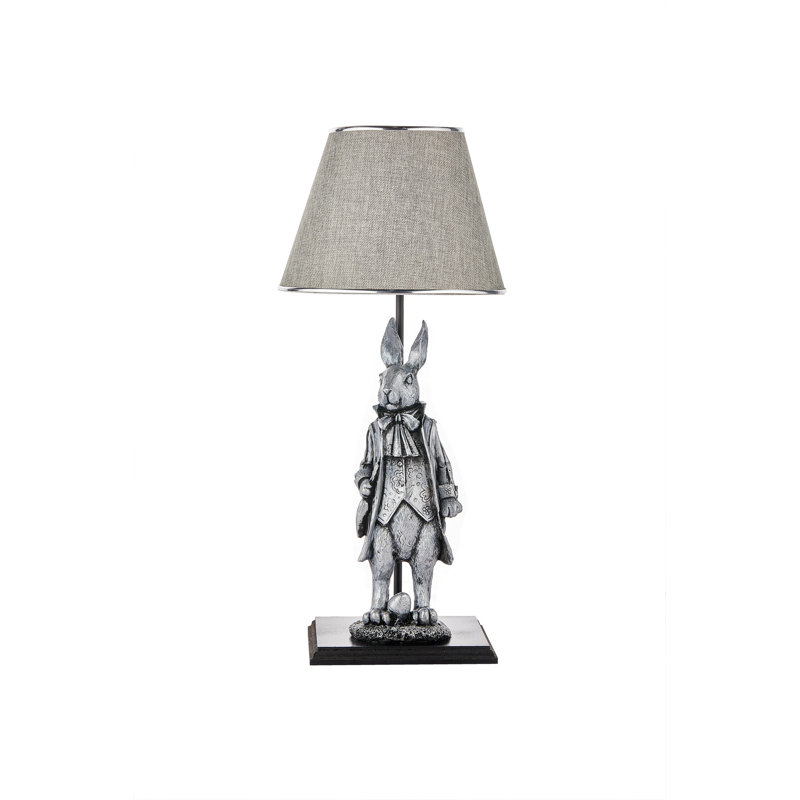 Table Lamp, Gray, Light Gray
