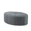 Pouf ovale capitonné surdimensionné Farris de 123 cm de large, bleu-1315713937