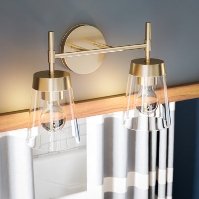 Delgado 2-Light Vanity Light - Antique Brass