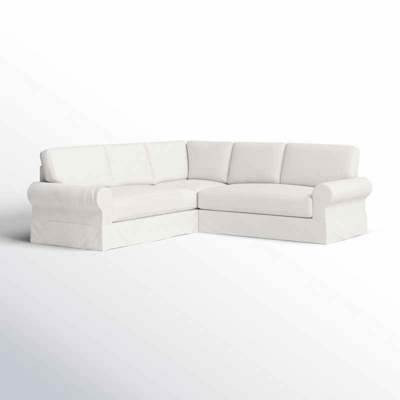 Canapé modulaire 3 pièces Porter, Natté lueur lunaire Drusky Sustain®