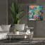 Toile épique Graffiti «Crazy Abstract Gardens No. 6» par Lindsey McAlister, art mural sur toile, 37 po x 37 po-116330008