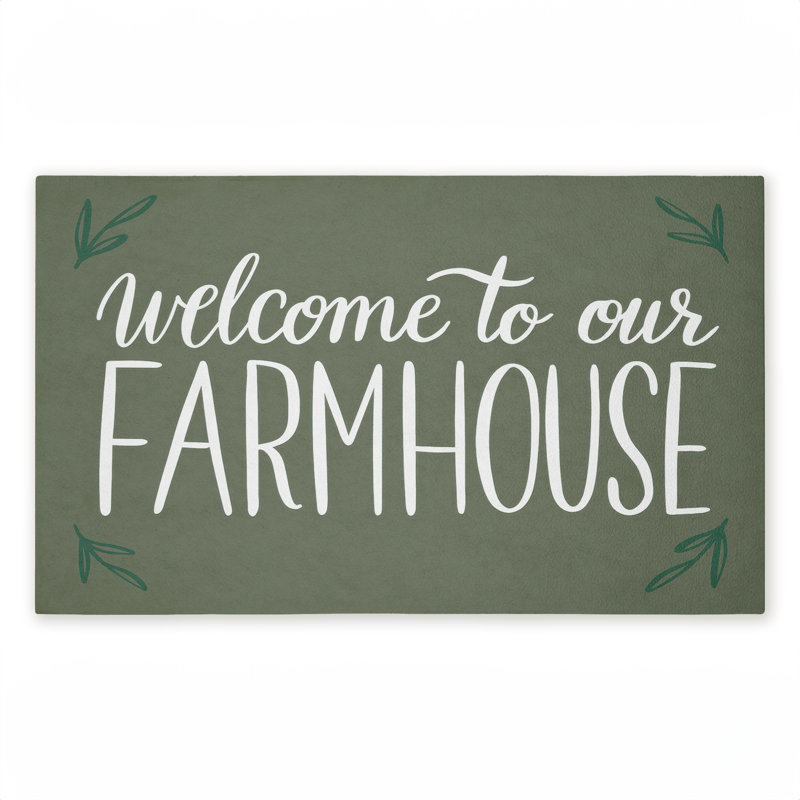 Paillasson Farmhouse Welcome