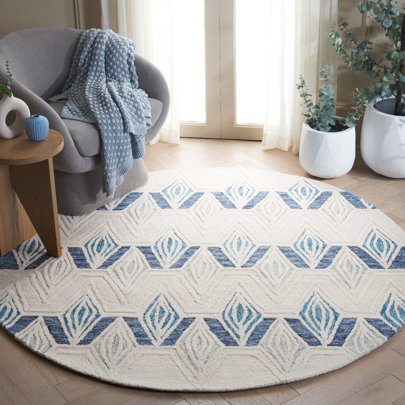 Tapis rond en laine 6 pi Keriel, Rond 6 pi