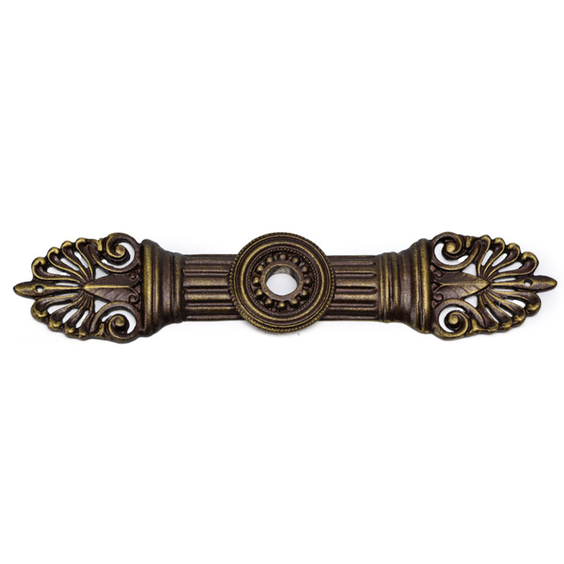 Oracle large elongated escutcheonin Oil Rub Bronze, Antique Brass
