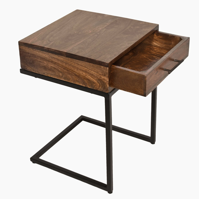 Juventino End Table with Storage