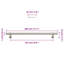 Metro Lane Cabinet Handles 5 Pcs Silver 224 Mm Stainless Steel-1858270077-1858270078