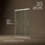 Pleat Frameless Sliding Bath Door-1558757539