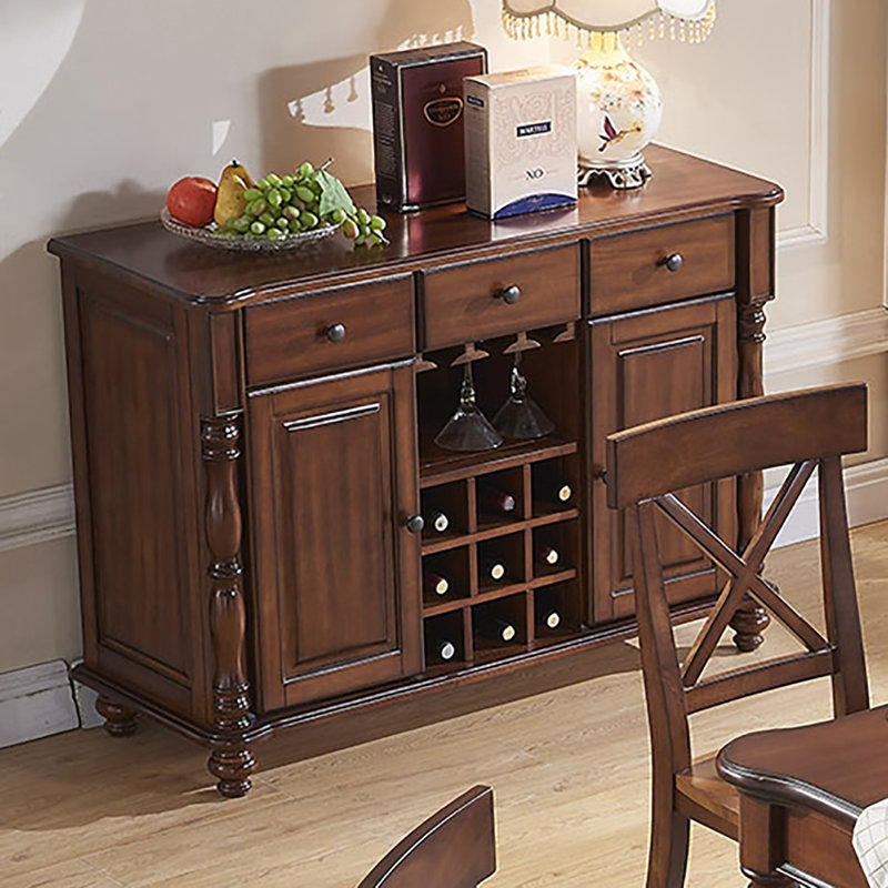 Buffet en bois massif de 47,2 po Tanay