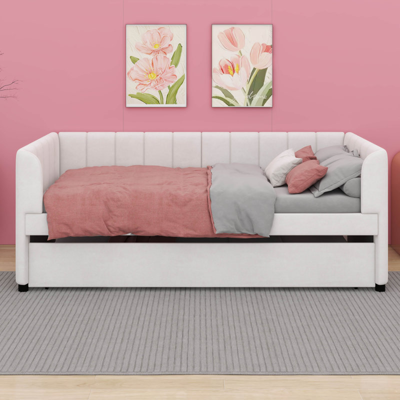 Upholstered Daybed, Beige