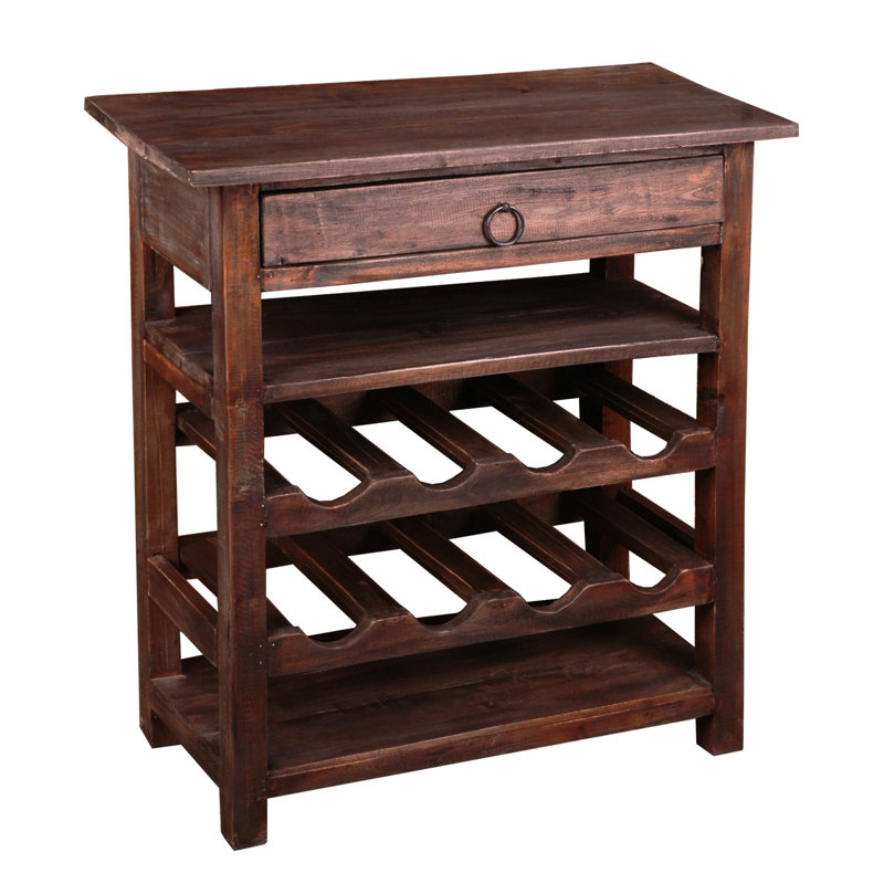 Orkney 28'' Solid Wood Wine Bar