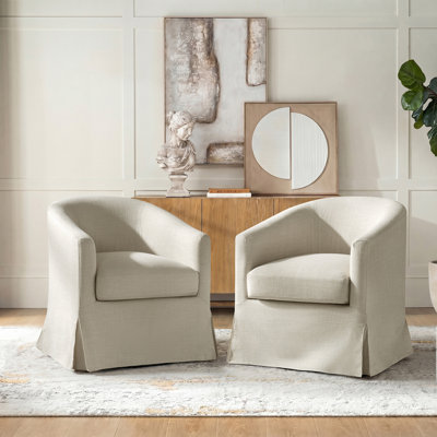 Fauteuil demi-tonneau pivotant Amadou