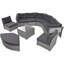 Ensemble de conversation de patio avec coussins et table centrale pour patio-239479249