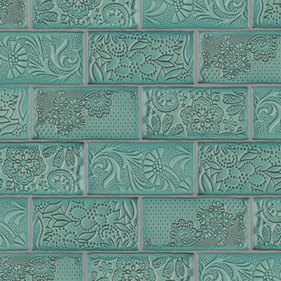 Antic Feelings 3" x 6" Ceramic Patterned Subway Tile