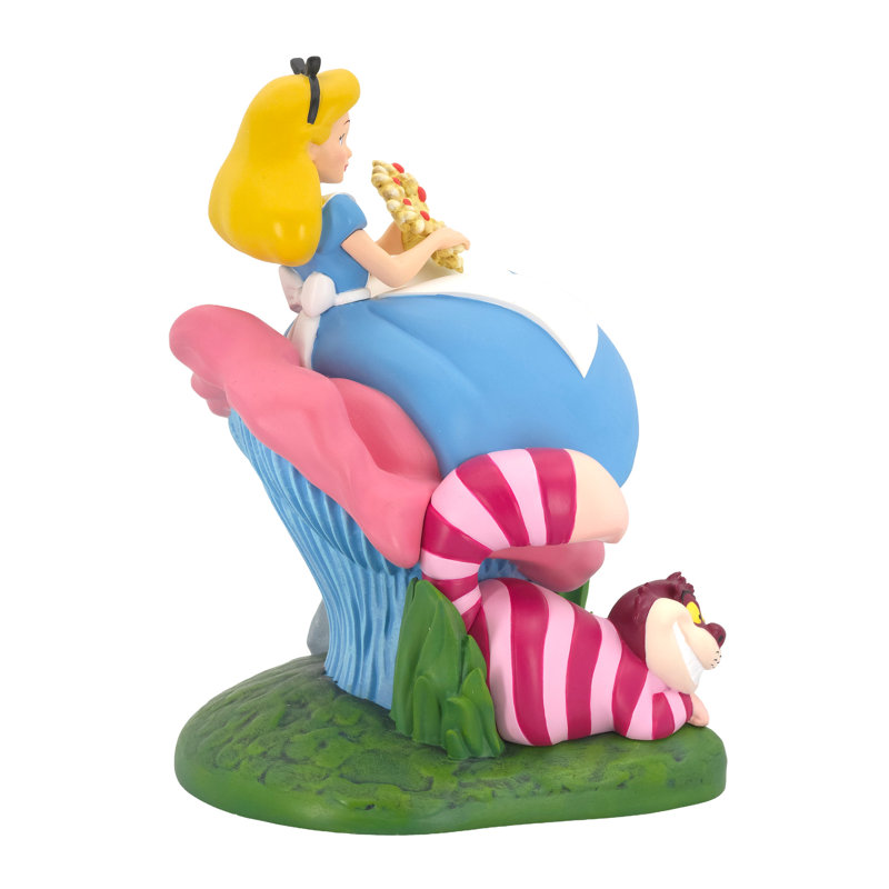 Figurine Enesco Disney Showcase Alice au pays des merveilles et chat du Cheshire - 75e anniversaire