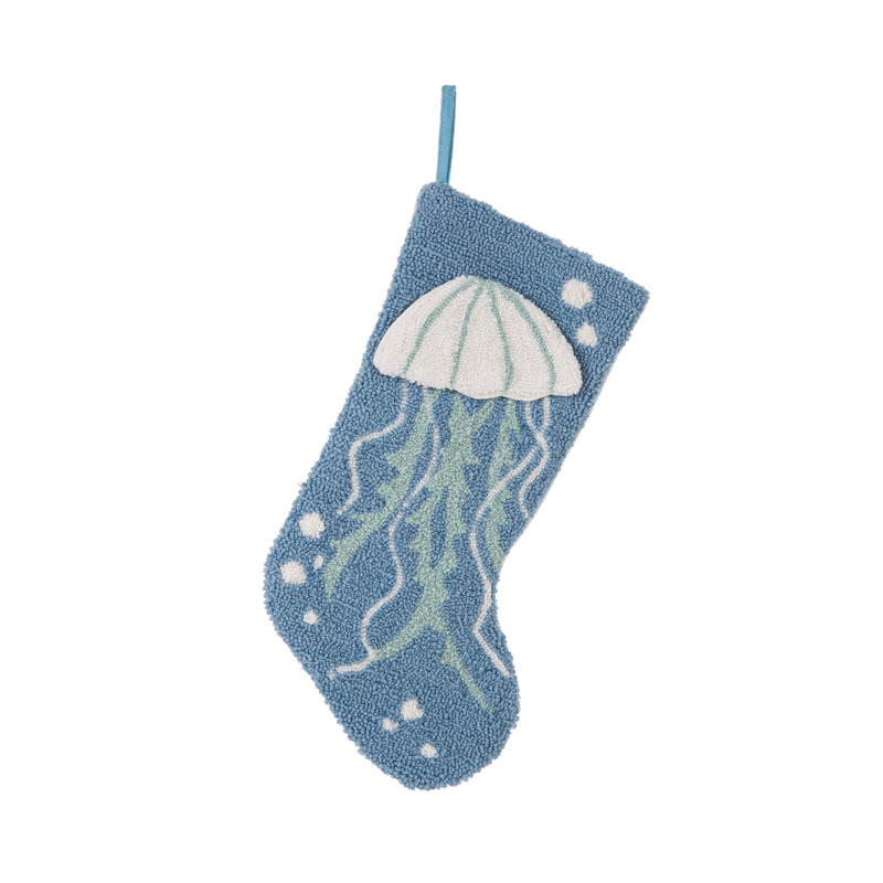 Chaussette de noël à crochets 3d jellyfish