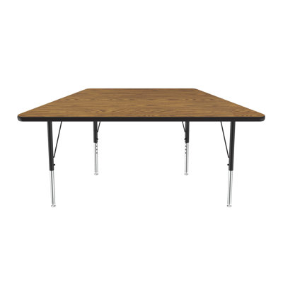 Laminate Adjustable Trapezoid 6 Students Activity Table