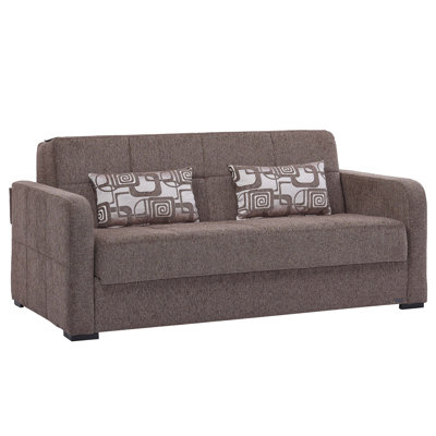 Upholstered Convertible Sofabed with Storage by Hokku Designs