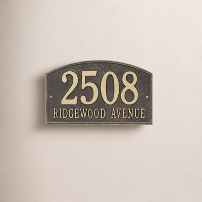 Legacy 2-Line Wall Address Plaque