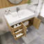 Meuble-lavabo mural simple 35 po Marijke-103068449