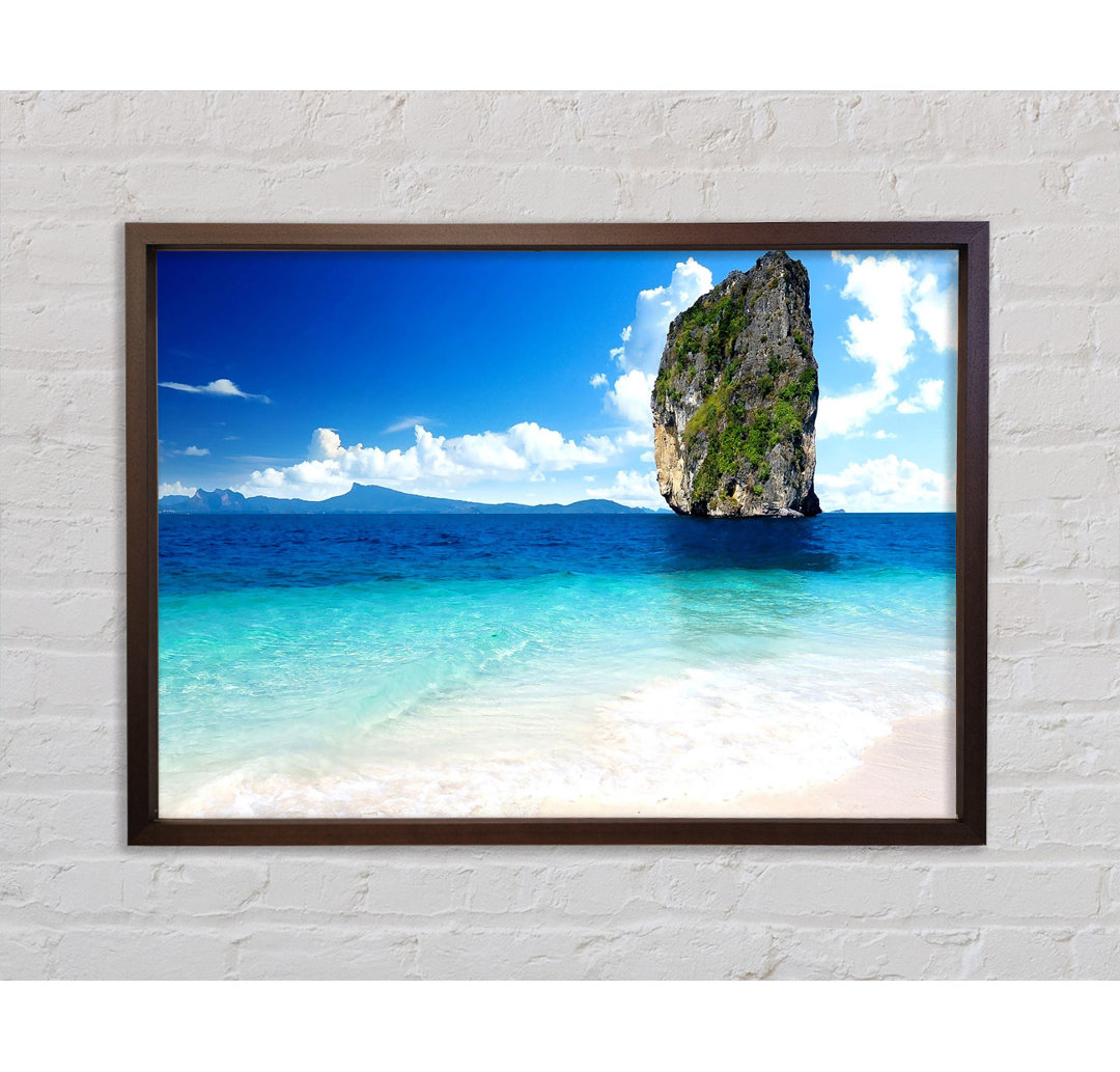 Sea Rock Thailand - Einzelner Bilderrahmen Kunstdrucke auf Leinwand