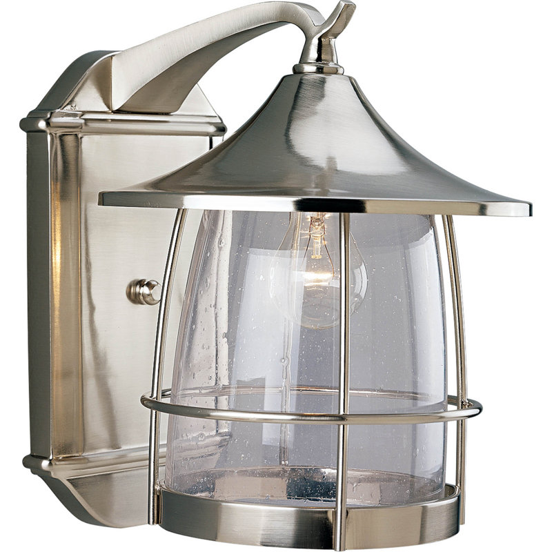 Rawson Wall Light, Brushed Nickel, 14" H x 10" W X 13" D