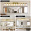 10 lumières de meuble-lavabo or pour miroir, éclairage mural moderne en or 52 pouces pour la chambre à coucher et le salon