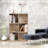 Wooden 3-Tier Bookcase Book Shelf Display Storage Shelf With 6 Compartments White-1249902281
