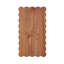Scalloped Rectangular Cutting Board - Natural