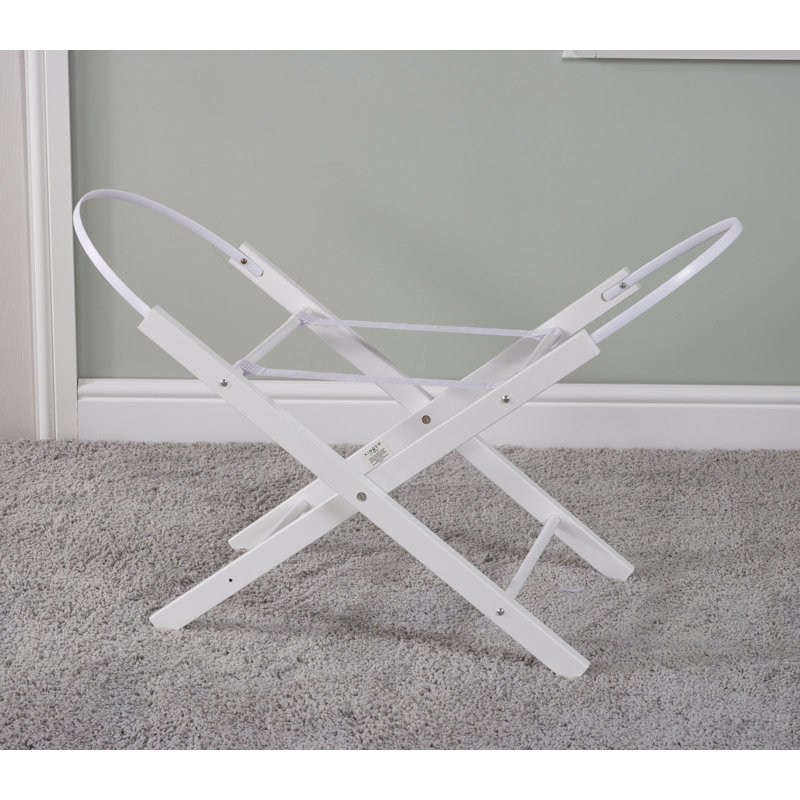 Moses Basket Stand, White