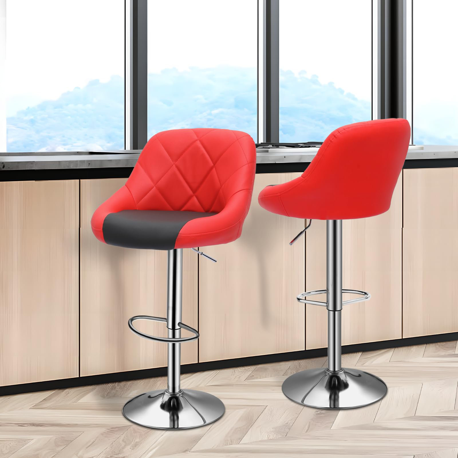 Hokku Designs Bar Stools Set Of 2 For Kitchen Counter, Height ...