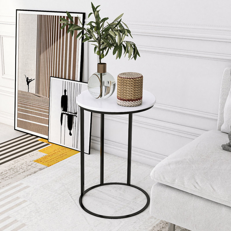 Esse Marble Top End Table