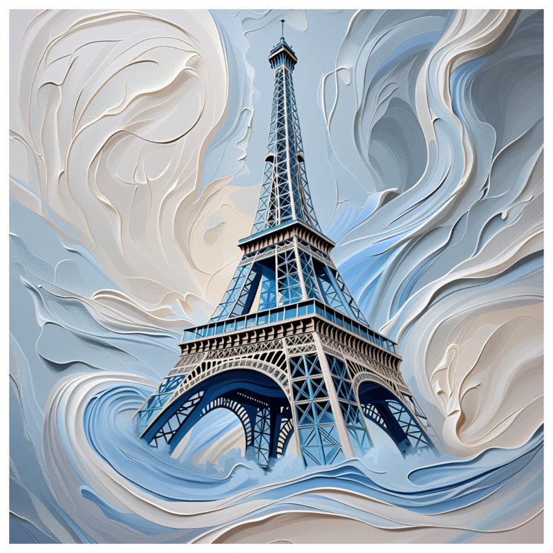 Tapis de bain Tour Eiffel, L 24 po x L 17 po
