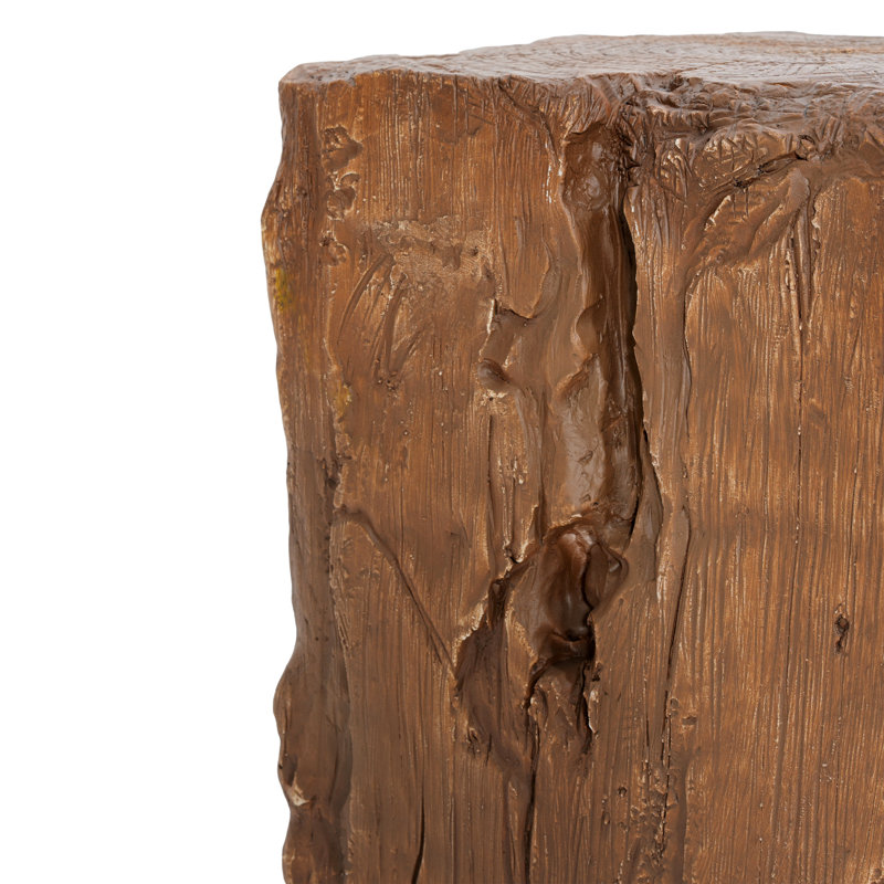 Table d'appoint Amira pour l'extérieur et l'intérieur MGO, finition brune