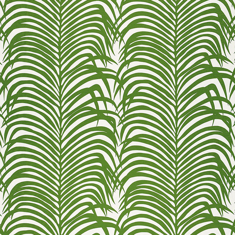 Zebra Palm Fabric, Jungle