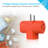 CBOL Series Coby CB-5508 3-Outlet 2-Pack Wall Adapter, Orange