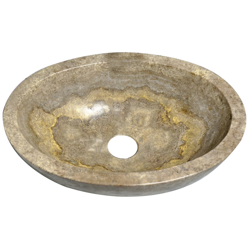 AA Warehousing Katelyn 13.75 " Stone Oval Bathroom Sink