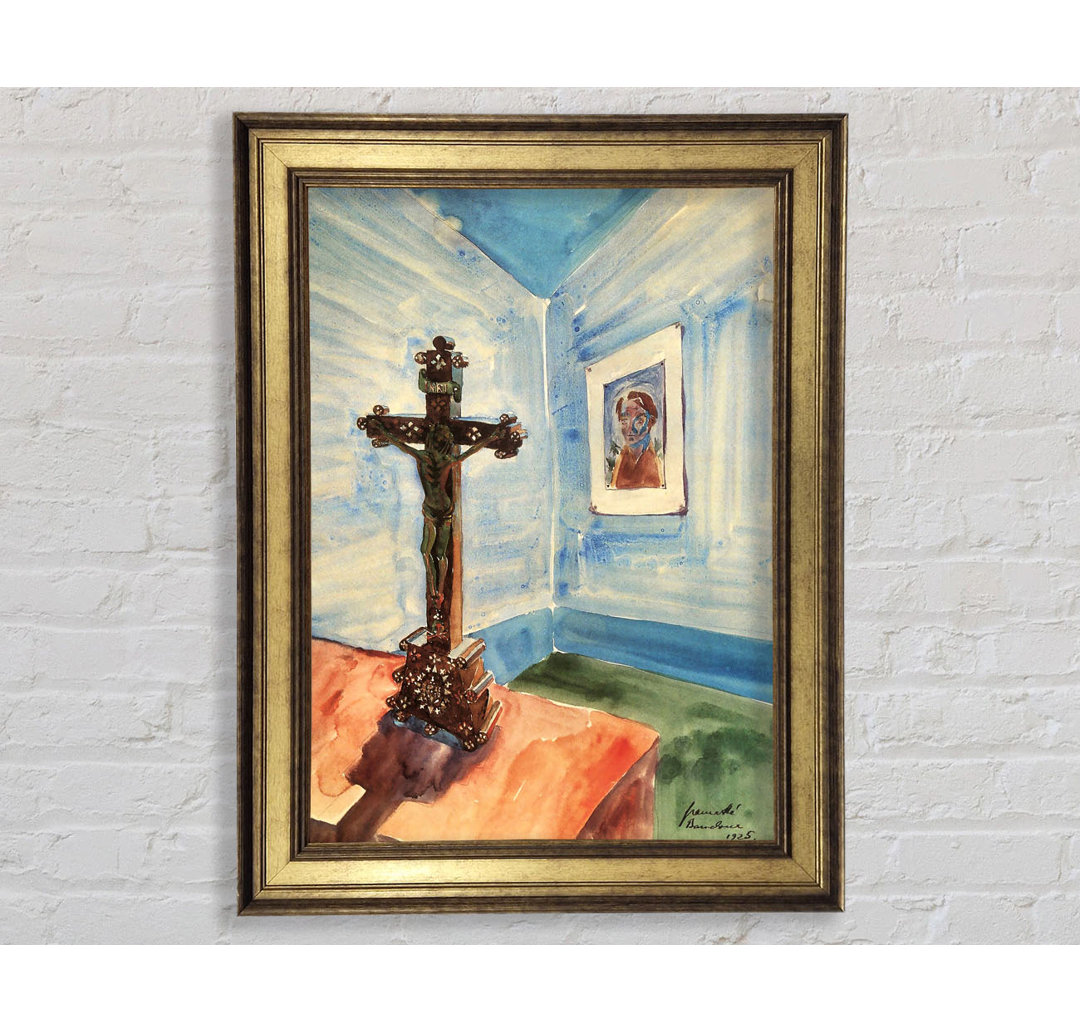 Walter Gramatte Crucifix In The Room - Einzelne Bilderrahmen Kunstdrucke