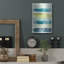«Aqua Streak I» par Grace Popp, verre d'art mural en métal-480761427