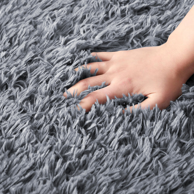 Machine Tufted Shag Area Rug, Rectangle 60 x 110 cm
