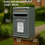 Roper Metal Wall Mounted Letter Box-1876999829