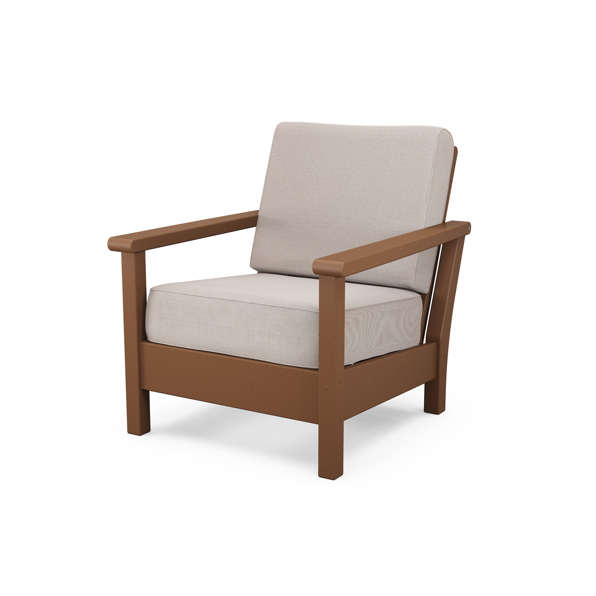 Harbour Deep Seating Chair, Teak, Dune Burlap