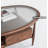 Tempered glass solid wood coffee table