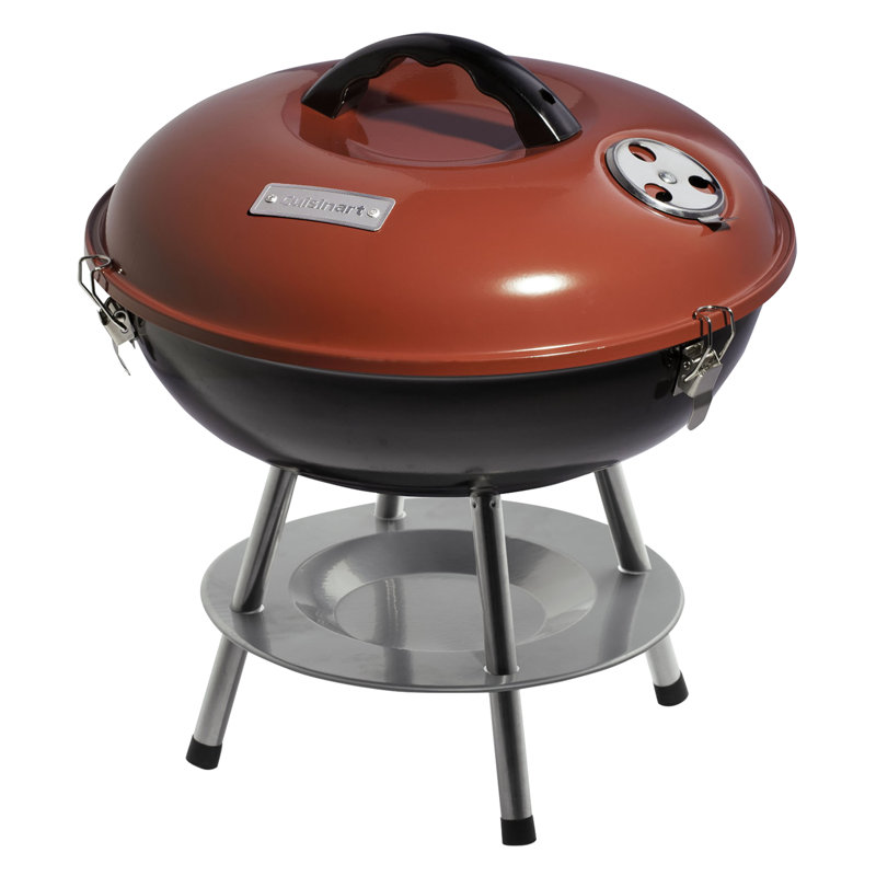 Cuisinart 14" Portable Charcoal Grill, Red/Black