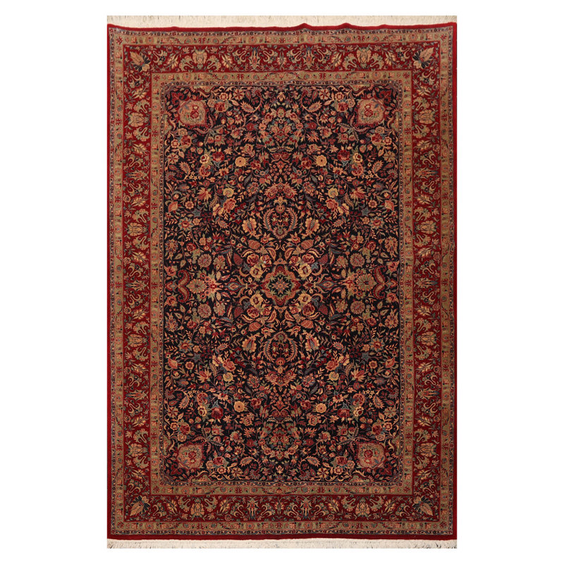 One-of-a-Kind Rectangle:5'11''x9' Area Rug in Midnight Blue
