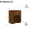 Ensemble de chambre à coucher en bois massif cannelé 3 pièces Harrison-1035223144-1035223150
