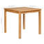 Sherick 2 - Person Teak Solid Wood Patio Dining Set Square Table