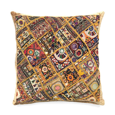 Ballantine Patchwork Velvet Throw Pillow