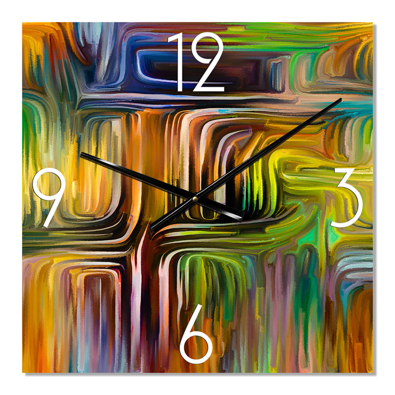 Color Fusion I - Horloge murale moderne, Petit